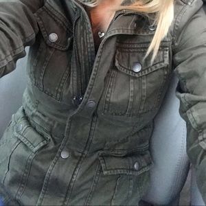 Hollister army cargo jacket